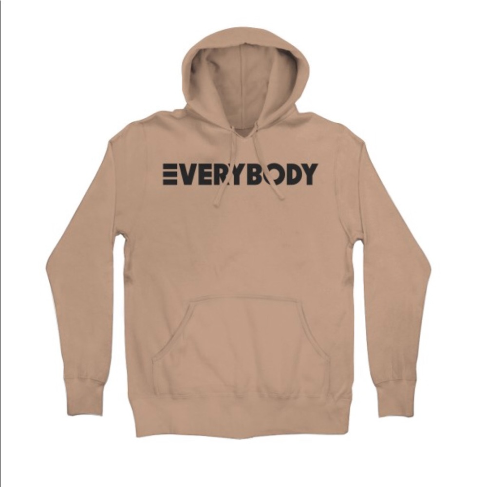 *SOLD* logic tan “everybody” hoodie - Picture 2 of 5